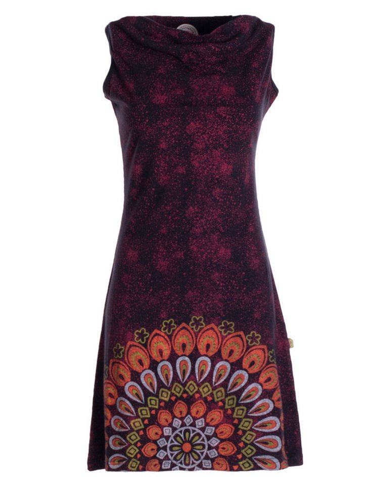 Vishes Sommerkleid Damen Sommerkleid Armlos Mandala-Kleid Tunika-Kleid T-Shirtkleid Boho, Goa, Hippie Style von Vishes