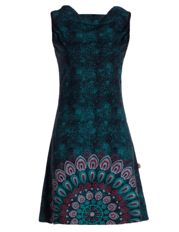 Vishes Sommerkleid Damen Sommerkleid Armlos Mandala-Kleid Tunika-Kleid T-Shirtkleid Boho, Goa, Hippie Style von Vishes