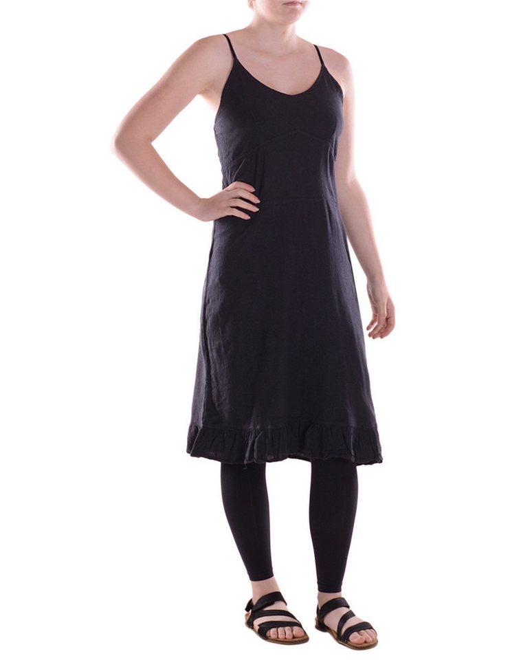 Vishes Sommerkleid Damen knielanges Kleid Baumwolle Casual ärmellos Spaghetti-Träger Alternative Bekleidung, Ethno, Hippie, Retro Style von Vishes