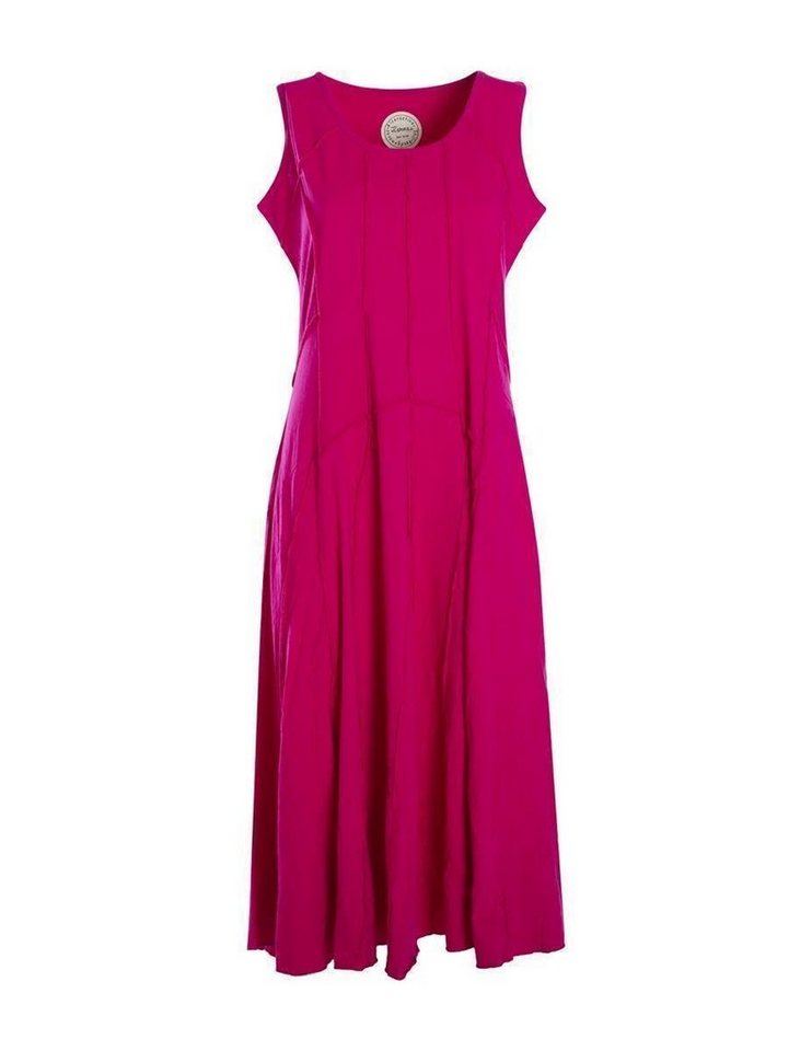 Vishes Sommerkleid Langes Einfarbiges Damen Sommerkleid ohne Ärmel Patchwork Hippie, Boho, Goa Style von Vishes