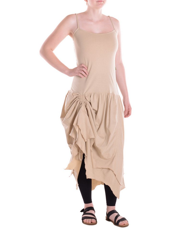 Vishes Sommerkleid Verstellbares langes einfarbiges Maxi-Kleid mit Spaghetti-Trägern Alternative Bekleidung, Ethno, Hippie, Retro Style von Vishes