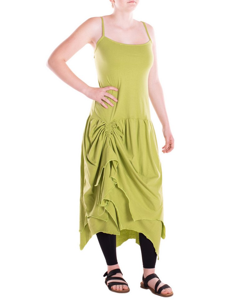 Vishes Sommerkleid Verstellbares langes einfarbiges Maxi-Kleid mit Spaghetti-Trägern Alternative Bekleidung, Ethno, Hippie, Retro Style von Vishes