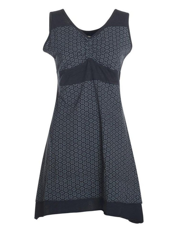 Vishes Tunikakleid Kurzes Blumenkleid Hemdchen Hängerchen ärmellos Elfen, Hippie, Goa Style von Vishes