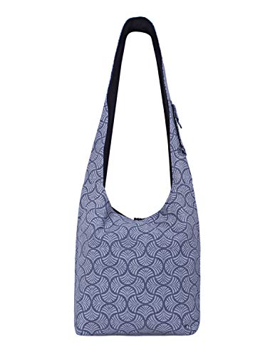 Vishes Unisex Umhängetasche Schultertasche - Tasche zum Umhängen für die Schulter Art deco Druck grau von Vishes