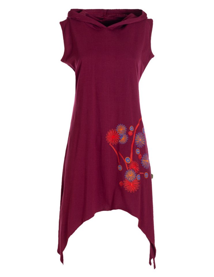 Vishes Zipfelkleid Armloses Damen Zipfel-Tunika Elfen-Kleid Zipfelkapuze Zipfelkleid Boho, Goa, Guru Style von Vishes