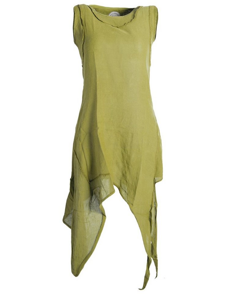 Vishes Zipfelkleid Asymmetrisches armloses Lagenlook Zipfelkleid Hippie, Ethno, Boho, Goa Style von Vishes