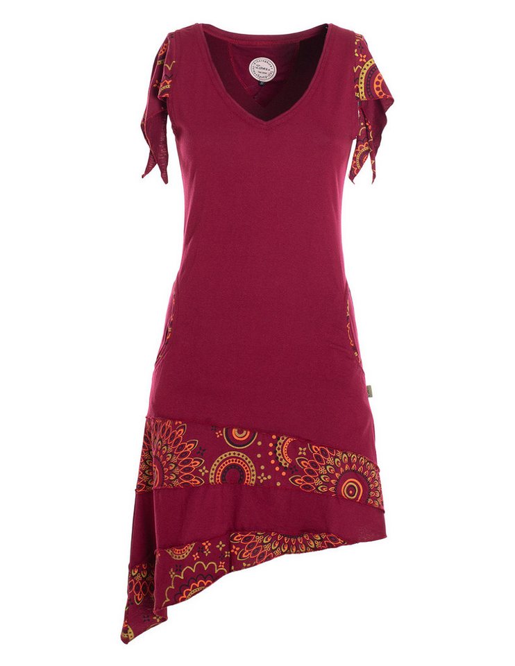 Vishes Zipfelkleid Damen Baumwolle Patchwork Design asymmetrischer Ausschnitt mit Taschen Alternative Bekleidung, Ethno, Hippie, Retro Style Vishes Zipfelkleid Damen Baumwolle Patchwork Design asymmetrischer Ausschnitt mit Taschen Alternative Bekleidung, Ethno, Hippie, Retro Style von Vishes