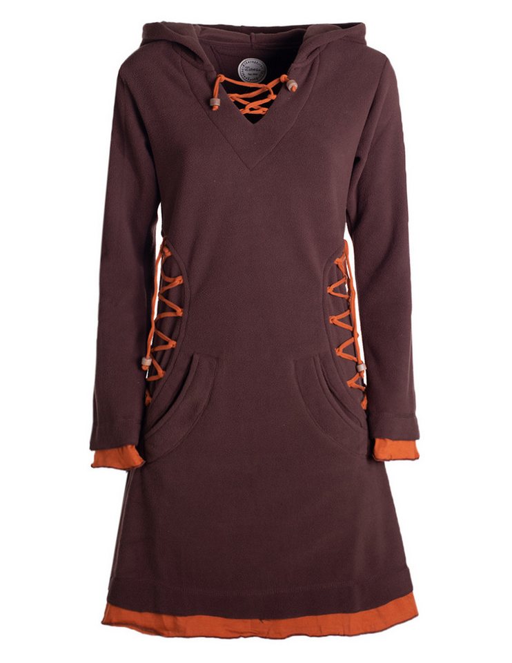 Vishes Zipfelkleid Extra warmes Damen Elfenkleid Winterkleid Sweatkleid Eco-Fleece Hippie, Hoodie Style, Alternative Bekleidung Vishes Zipfelkleid Extra warmes Damen Elfenkleid Winterkleid Sweatkleid Eco-Fleece Hippie, Hoodie Style, Alternative Bekleidung von Vishes