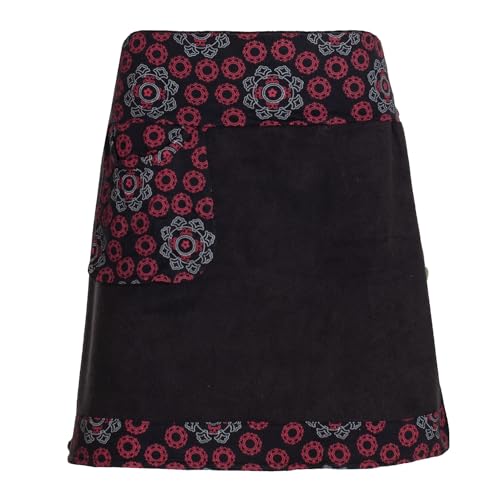 Vishes - Alternative Bekleidung - Thermorock Warmer Side-Bag Damen Winterrock kurz Minirock Fleece schwarz 44 Vishes - Alternative Bekleidung - Thermorock Warmer Side-Bag Damen Winterrock kurz Minirock Fleece schwarz 44 von Vishes