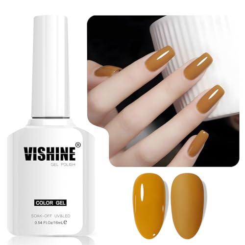Vishine 16 ml semi-permanenter Gel-Nagellack, Marigold Yellow Color, Soak Off, LED, Gel, Polish, Nail Art Designs, Maniküre, Salon, DIY at Home Farbe L363 Marigold Glow Vishine 16 ml semi-permanenter Gel-Nagellack, Marigold Yellow Color, Soak Off, LED, Gel, Polish, Nail Art Designs, Maniküre, Salon, DIY at Home Farbe L363 Marigold Glow von Vishine