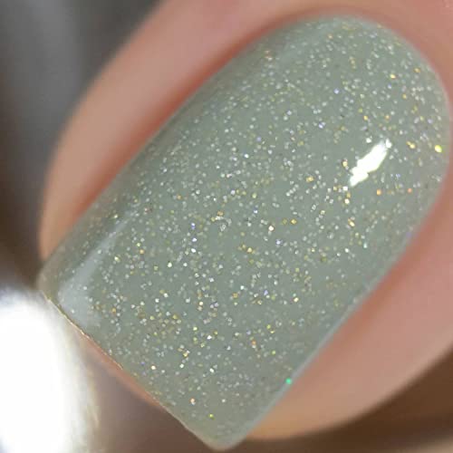 Vishine Nagellack 15 ml Lack Gel Polish UV LED Soak Off Maniküre Nagellack Gel Nail Art Sage Glitter #2058 von Vishine