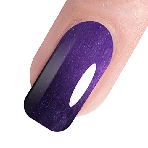 Vishine UV LED Nagellack Thermo Gellack ablösbarer Temperatur Farbwechsel Gel Nagellack Nail Art Gel Polish 8ml #5021 von Vishine