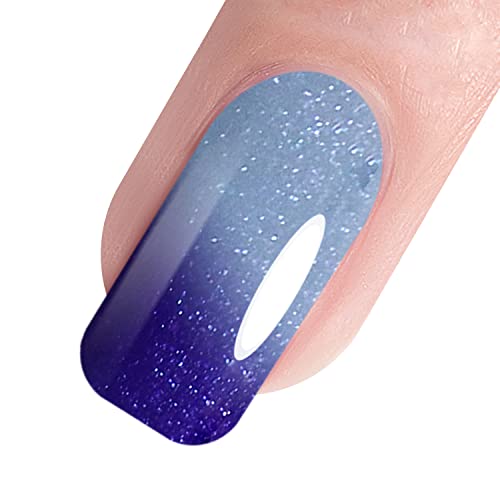 Vishine UV LED Nagellack Thermo Gellack ablösbarer Temperatur Farbwechsel Gel Nagellack Nail Art Gel Polish 8ml #5035 von Vishine