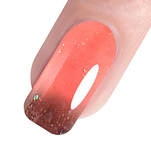 Vishine UV Nagellack Shellac UV LED Gel auflosbarer Thermo Effekt Nagellack Farbwechsel Thermo Gel 8ml 9040 von Vishine