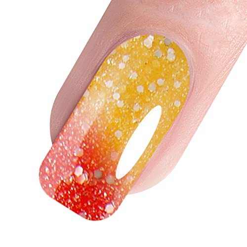 Vishine UV Nagellack Thermo Gel Gellack Farbe Nail Polish Chameleon 2 Farben Chameleon Temperature Gel Gelnägel UV LED Soak Off 1Stück 8ml (5724) von Vishine