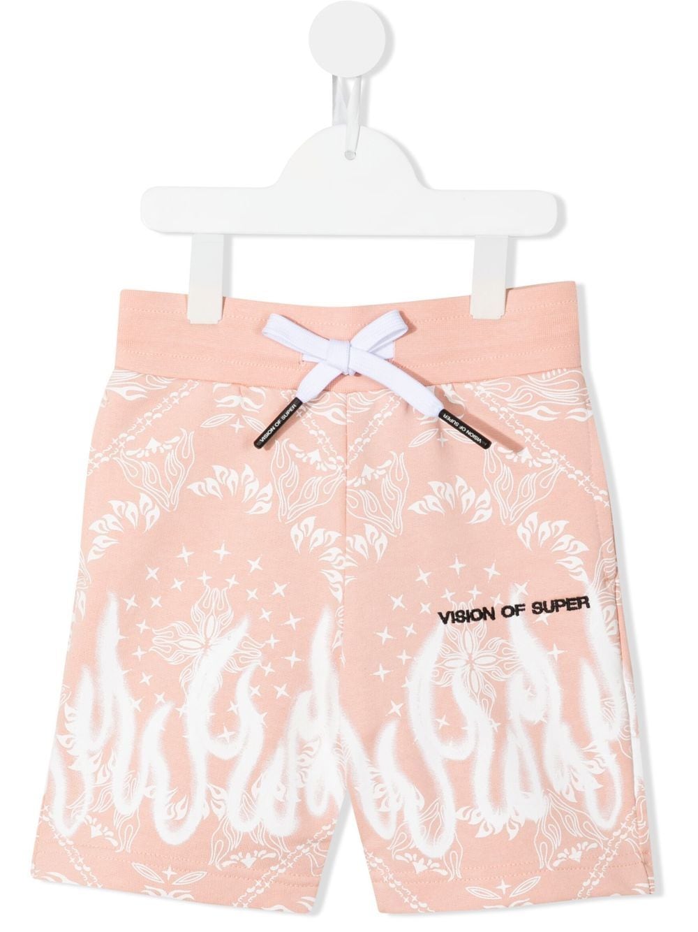 Vision Of Super Kids Shorts mit Bandana-Print - Rosa von Vision Of Super Kids