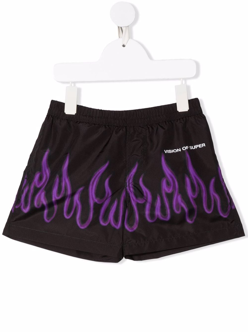 Vision Of Super Kids Shorts mit Flammen-Print - Schwarz von Vision Of Super Kids