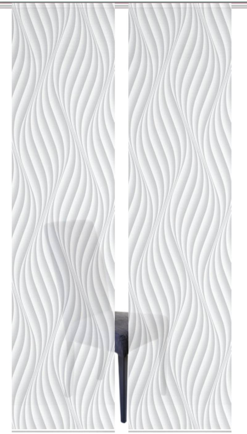 Vision S Schiebegardine "2ER SET WAVE", (2 St.), HxB: 260x60, Schiebevorhang 2er Set Digitaldruck von Vision S