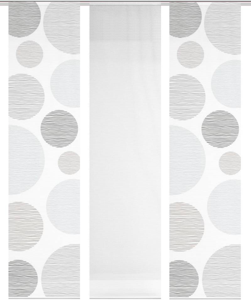 Vision S Schiebegardine "3ER SET BORDEN" Paneelwagen 3 Stk. tlg. HxB: 260x60, Schiebevorhang 3er Set Digitaldruck von Vision S