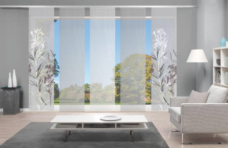 Vision S Schiebegardine "5ER SET SEMORA" Paneelwagen 5 Stk. tlg. HxB: 260x60, Schiebevorhang 5er Set Digitaldruck von Vision S