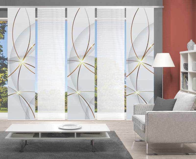 Vision S Schiebegardine "BLINKI" Paneelwagen 1 Stk. tlg. DIGITALDRUCK von Vision S