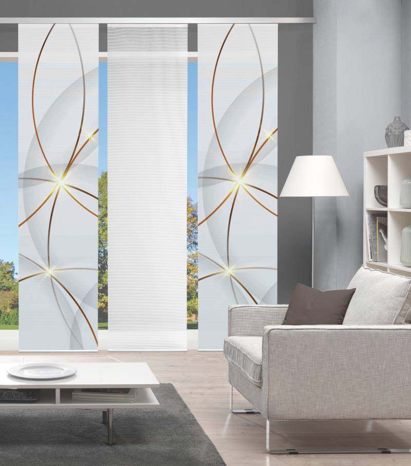 Vision S Schiebegardine "BLINKI" Paneelwagen 1 Stk. tlg. DIGITALDRUCK von Vision S