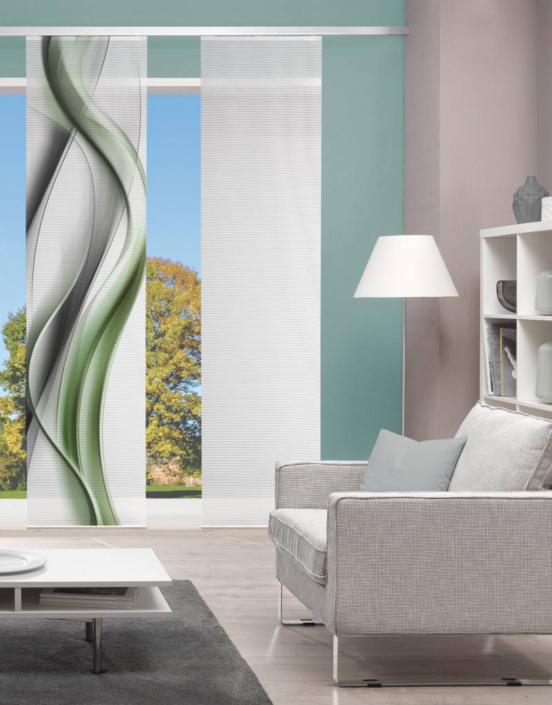 Vision S Schiebegardine "CARA" Paneelwagen 1 Stk. tlg. Schiebevorhang Bambusoptik, Digitaldruck von Vision S