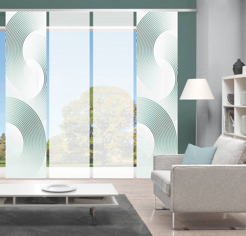 Vision Schiebegardine "BEXON" Paneelwagen 4 Stk. tlg. SET,SCHIEBEVORHANG,BAMBUS,DIGITALDRUCK von Vision