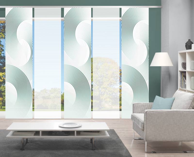 Vision Schiebegardine "BEXON" Paneelwagen 5 Stk. tlg. SET,SCHIEBEVORHANG,BAMBUS,DIGITALDRUCK von Vision