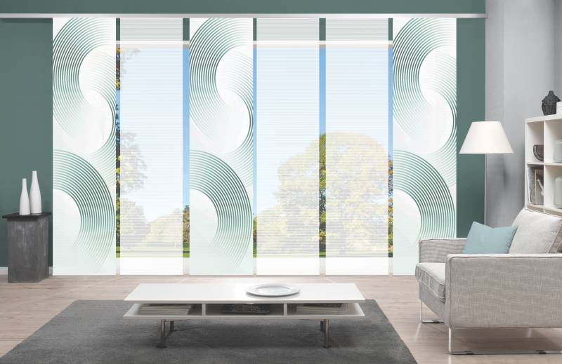 Vision Schiebegardine "BEXON" Paneelwagen 6 Stk. tlg. SET,SCHIEBEVORHANG,BAMBUS,DIGITALDRUCK von Vision