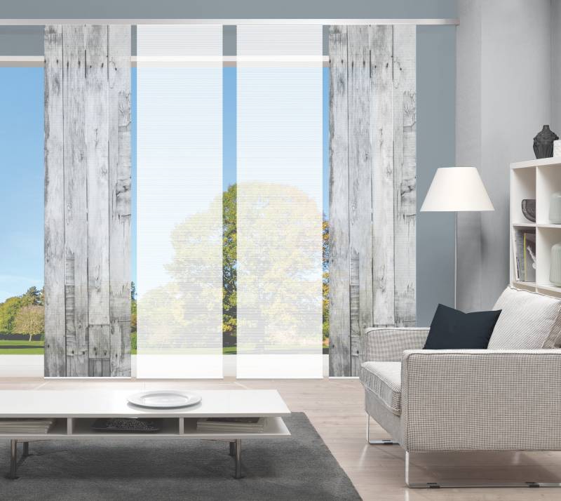 Vision Schiebegardine "LIZZA" Paneelwagen 4 Stk. tlg. SET,SCHIEBEVORHANG,BAMBUS,DIGITALDRUCK von Vision