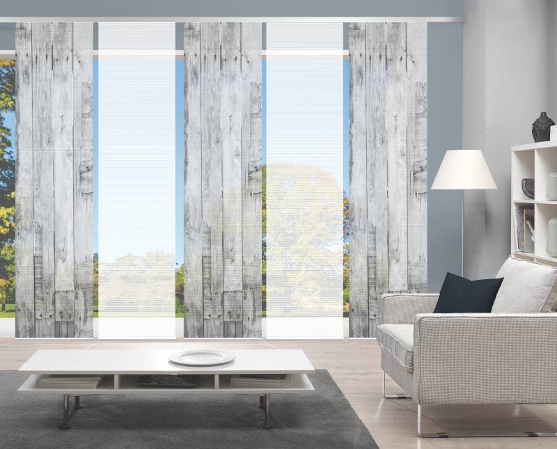 Vision Schiebegardine "LIZZA" Paneelwagen 5 Stk. tlg. SET,SCHIEBEVORHANG,BAMBUS,DIGITALDRUCK von Vision