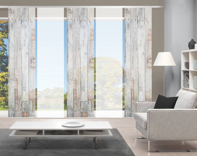 Vision Schiebegardine "LIZZA" Paneelwagen 5 Stk. tlg. SET,SCHIEBEVORHANG,BAMBUS,DIGITALDRUCK von Vision