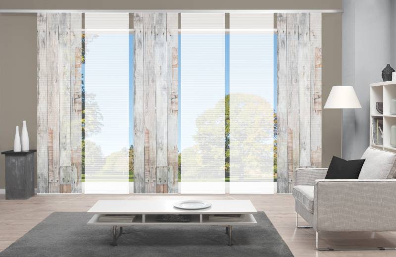 Vision Schiebegardine "LIZZA" Paneelwagen 6 Stk. tlg. SET,SCHIEBEVORHANG,BAMBUS,DIGITALDRUCK von Vision