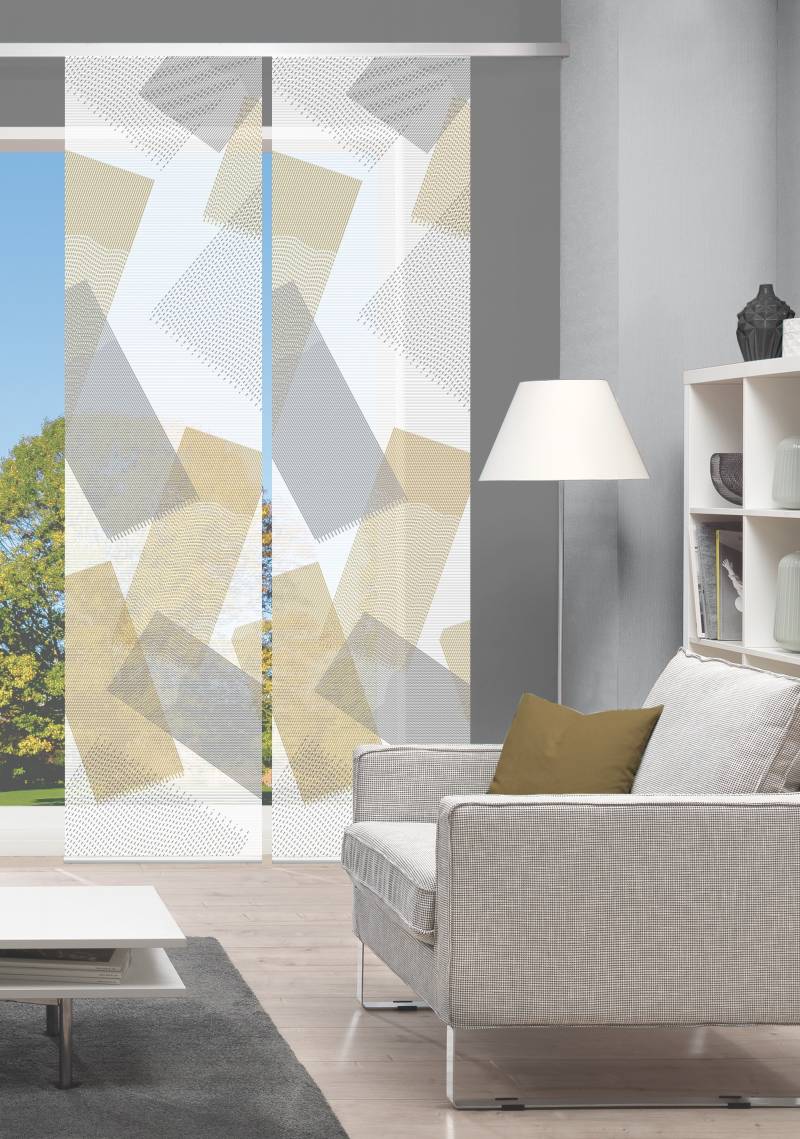 Vision Schiebegardine "NAYAH" Paneelwagen 2 Stk. tlg. SET,SCHIEBEVORHANG,BAMBUS,DIGITALDRUCK von Vision