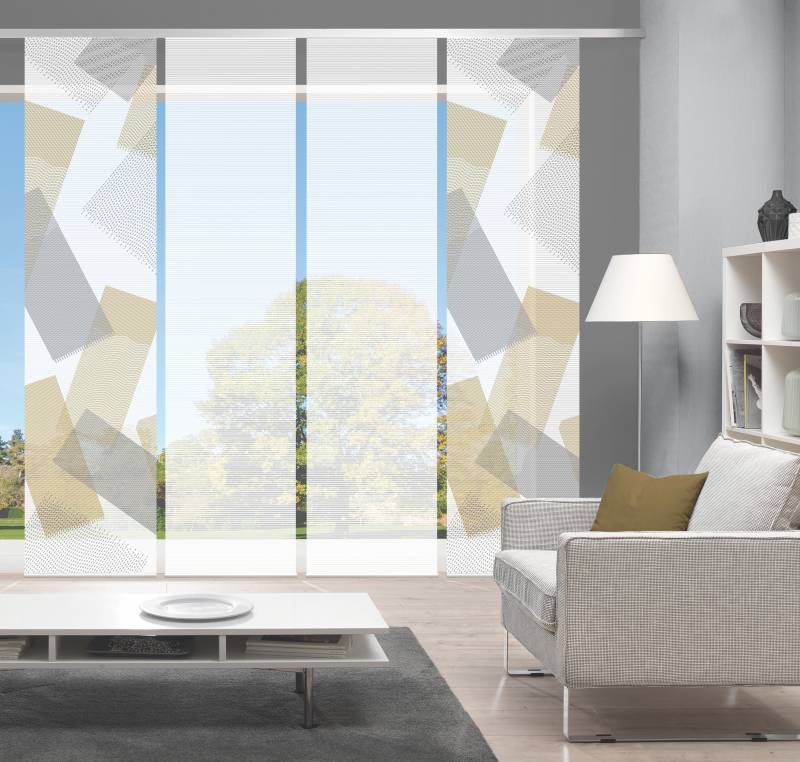 Vision Schiebegardine "NAYAH" Paneelwagen 4 Stk. tlg. SET,SCHIEBEVORHANG,BAMBUS,DIGITALDRUCK von Vision