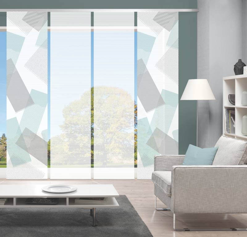 Vision Schiebegardine "NAYAH" Paneelwagen 4 Stk. tlg. SET,SCHIEBEVORHANG,BAMBUS,DIGITALDRUCK von Vision