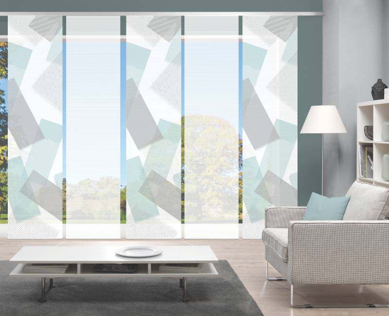 Vision Schiebegardine "NAYAH" Paneelwagen 5 Stk. tlg. SET,SCHIEBEVORHANG,BAMBUS,DIGITALDRUCK von Vision