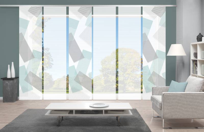 Vision Schiebegardine "NAYAH" Paneelwagen 6 Stk. tlg. SET,SCHIEBEVORHANG,BAMBUS,DIGITALDRUCK von Vision