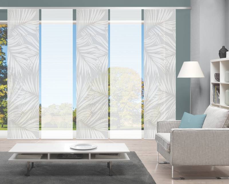 Vision Schiebegardine "PACEY" Paneelwagen 5 Stk. tlg. SET,SCHIEBEVORHANG,BAMBUS,DIGITALDRUCK von Vision