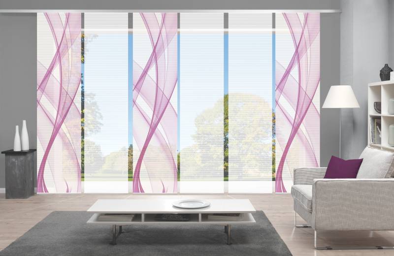 Vision Schiebegardine "PACOLIA" Paneelwagen 6 Stk. tlg. SET,SCHIEBEVORHANG,BAMBUS,DIGITALDRUCK von Vision