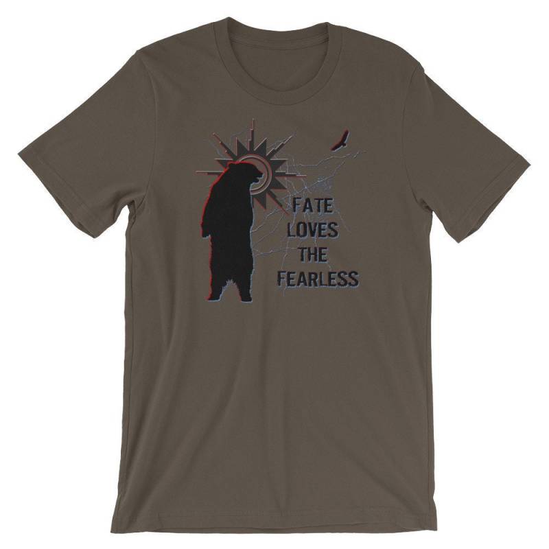 Schicksal Liebt Die Furchtlose Tshirt, Motivierende Shirt, Inspirierende Outdoorsmen Geschenk, Adler Bär Geist Tier Adrenalin Junkie Schicksal Liebt Die Furchtlose Tshirt, Motivierende Shirt, Inspirierende Outdoorsmen Geschenk, Adler Bär Geist Tier Adrenalin Junkie von VisionQuestOutdoors