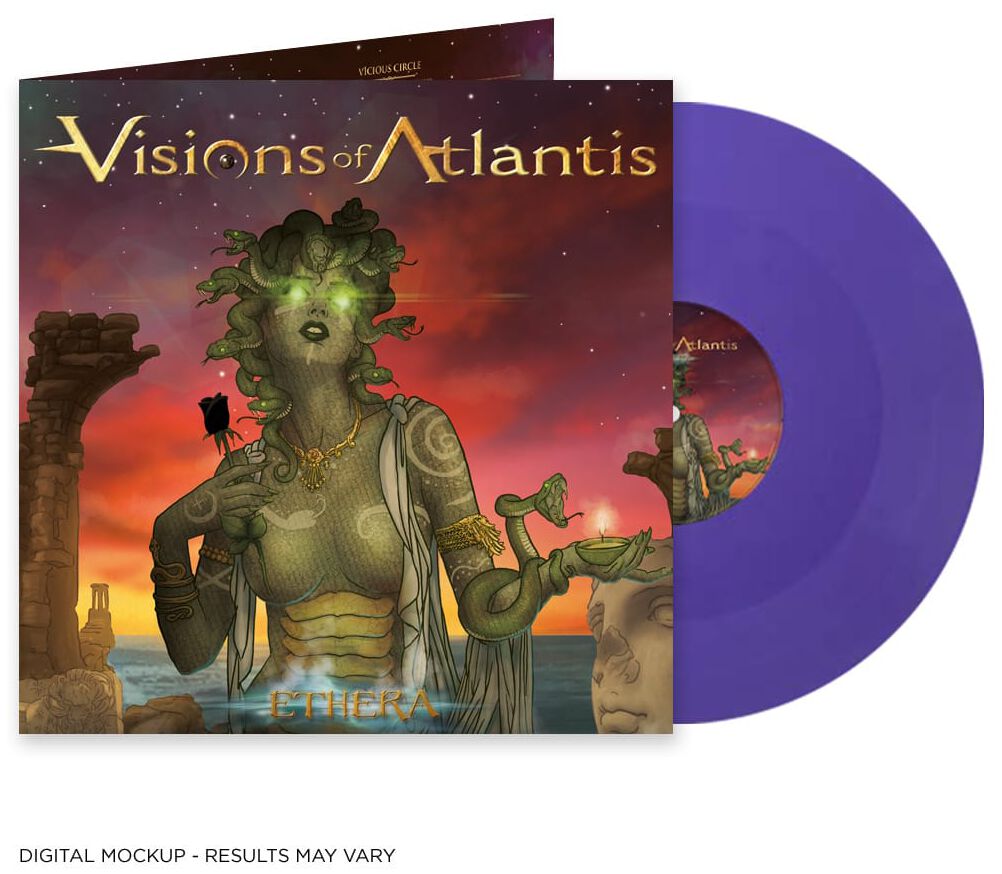 Ethera von Visions Of Atlantis - LP (Coloured, Limited Edition, Standard) von Visions Of Atlantis