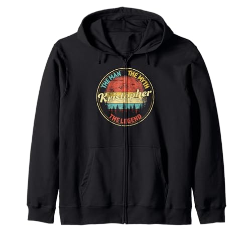 Kristopher The Man The Myth The Legend Men Personalisierter Name Kapuzenjacke von Visit Our Legendary Store With Custom Name Apparel