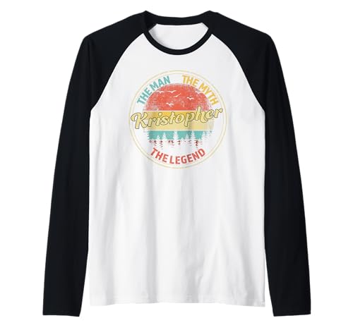 Kristopher The Man The Myth The Legend Men Personalisierter Name Raglan Kristopher The Man The Myth The Legend Men Personalisierter Name Raglan von Visit Our Legendary Store With Custom Name Apparel