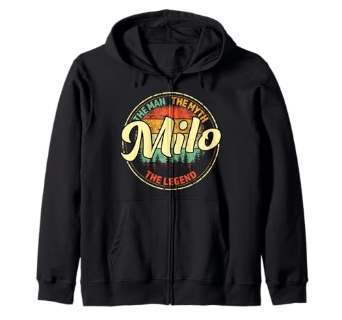 Milo The Man The Myth The Legend Men Personalisierter Name Kapuzenjacke Milo The Man The Myth The Legend Men Personalisierter Name Kapuzenjacke von Visit Our Legendary Store With Custom Name Apparel