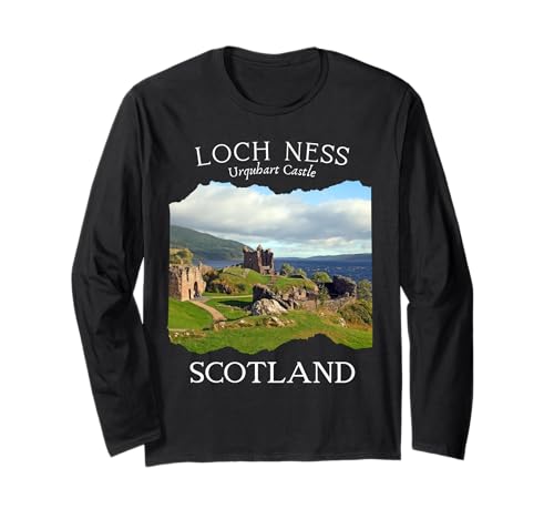 Schottland Loch Ness Urquhart Castle Tourist Andenken Kinder Langarmshirt Schottland Loch Ness Urquhart Castle Tourist Andenken Kinder Langarmshirt von Visit Scotland Memorabilia Photography Lake Loch