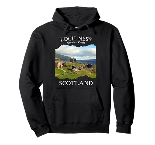 Schottland Loch Ness Urquhart Castle Tourist Andenken Kinder Pullover Hoodie von Visit Scotland Memorabilia Photography Lake Loch