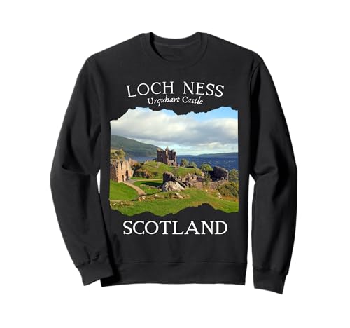 Schottland Loch Ness Urquhart Castle Tourist Andenken Kinder Sweatshirt von Visit Scotland Memorabilia Photography Lake Loch