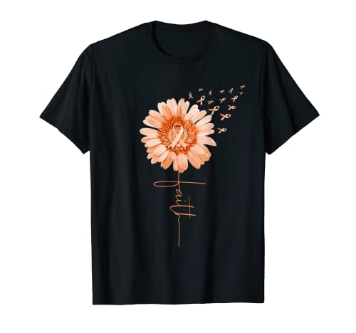 Multiple Sclerose Faith MS Awareness Sonnenblume Band Mädchen T-Shirt von Visit The MS Collection